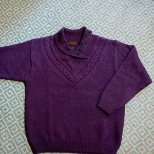 Eddie Bauer Purple Wool Sweater